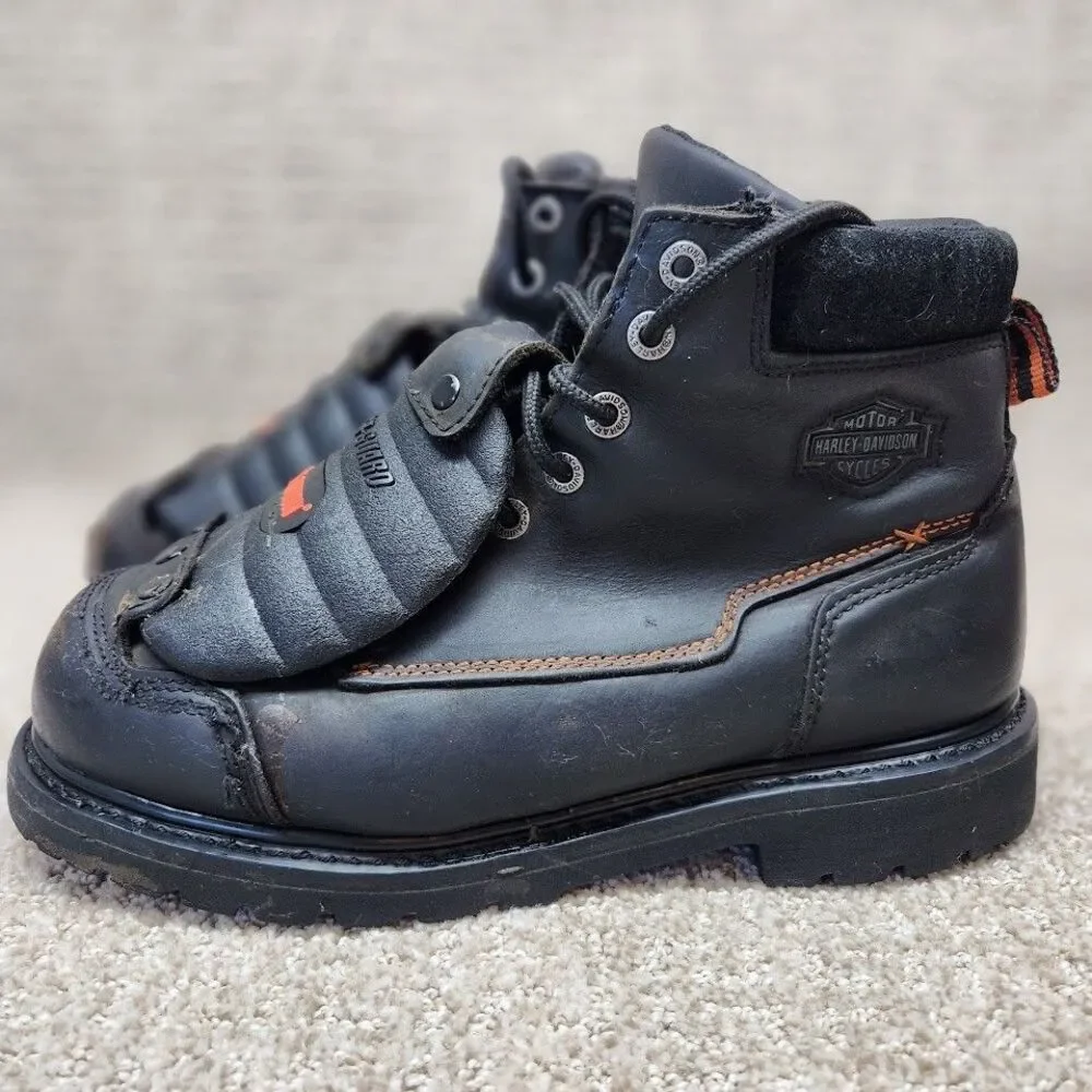 Harley Davidson Super Guard Steel Toe Boots Mens Size 8.5 Durable Waterproof
